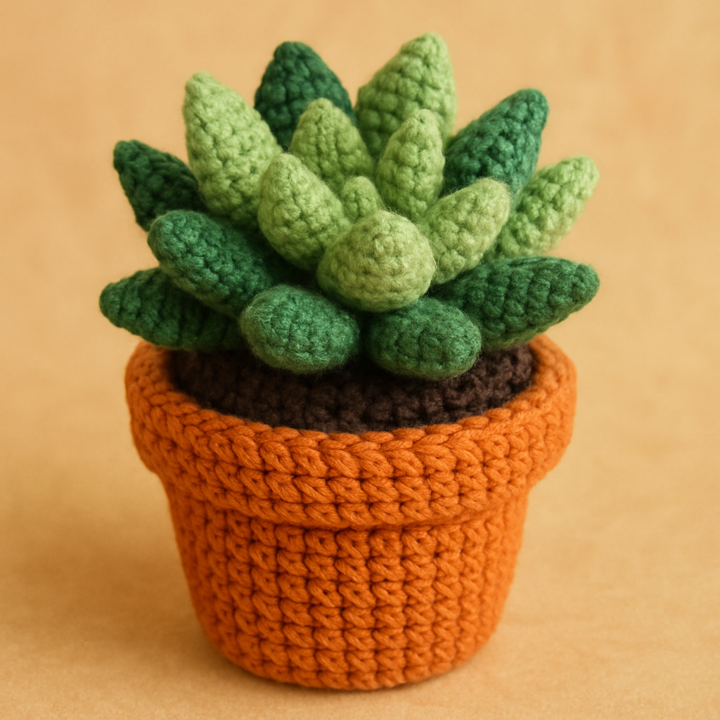 Whimsical Succulent Amigurumi Free Pattern