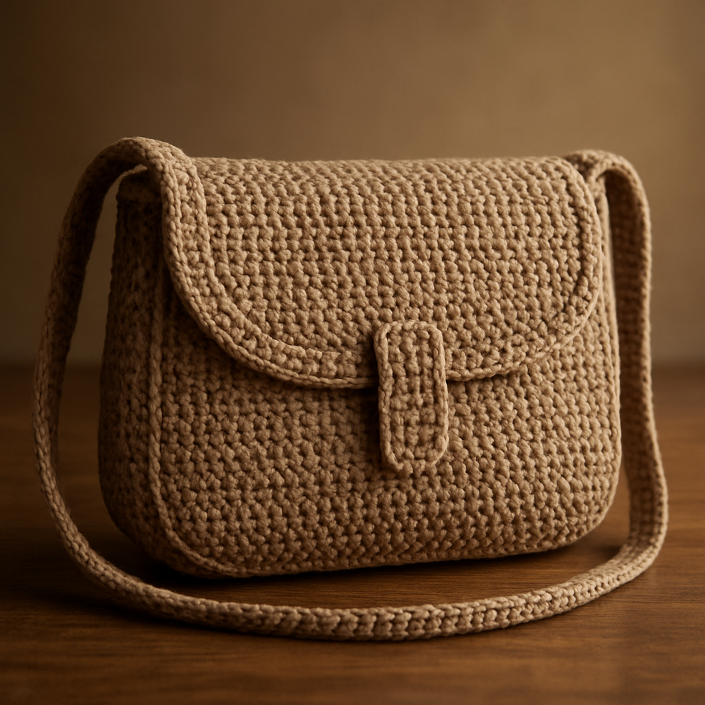 Crochet Stylish Textured Mini Crossbody Bag Free Pattern