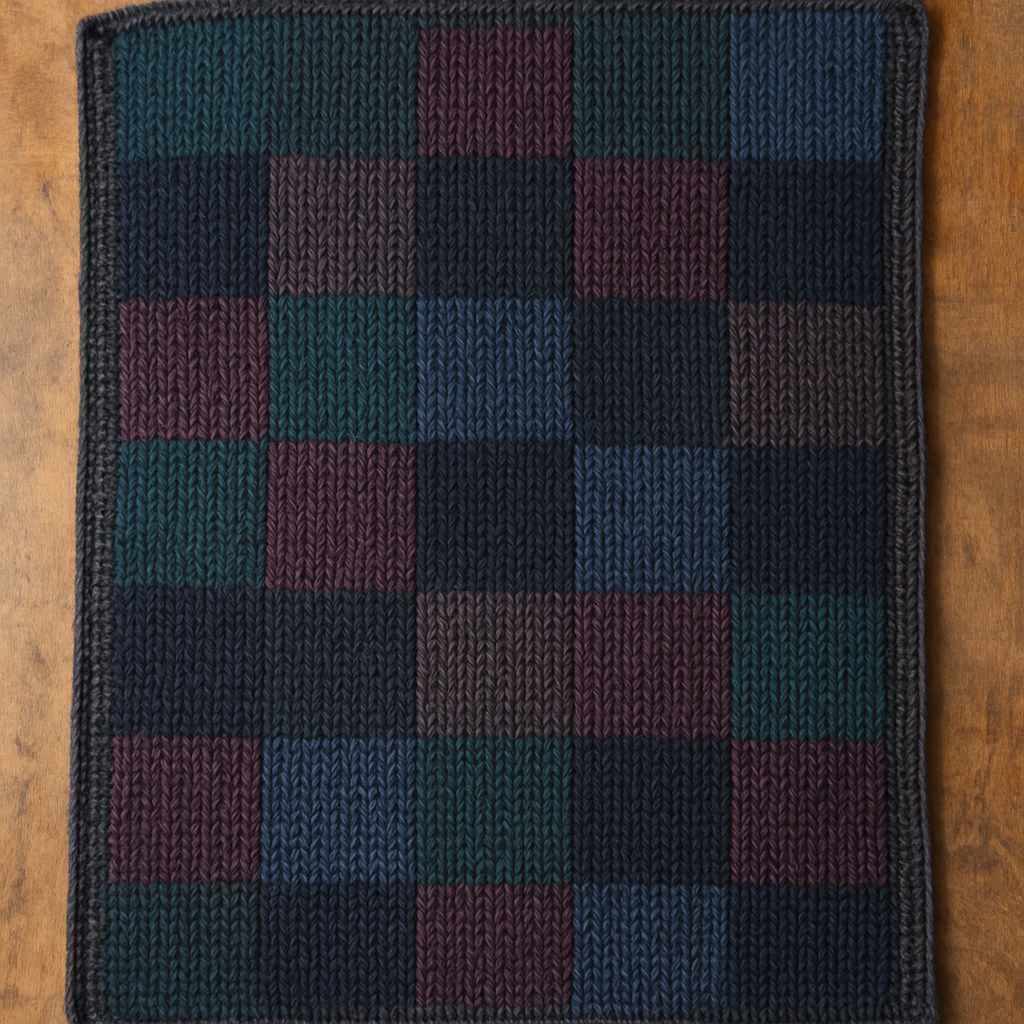 Boho Chic Checkered Baby Blanket - Free Pattern