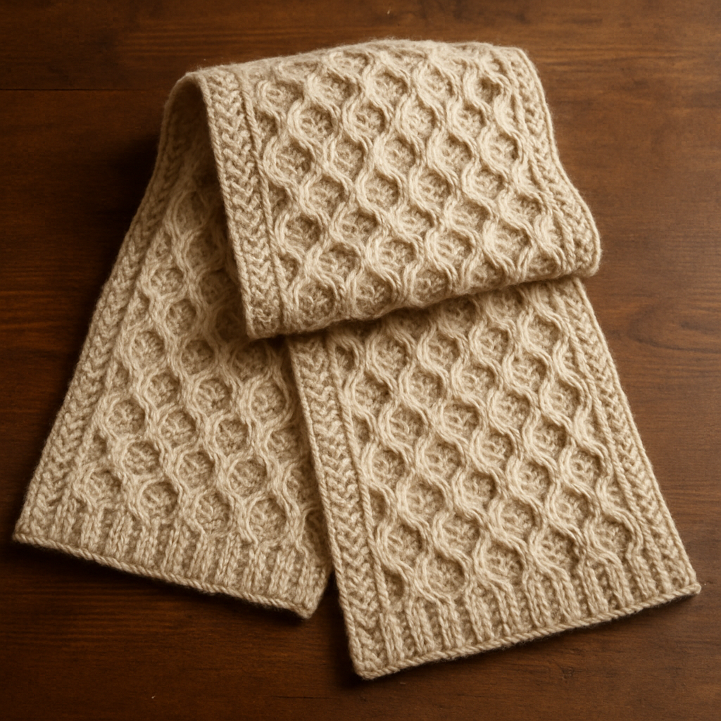 Crochet Elegant Whispering Waves Infinity Scarf Free Pattern
