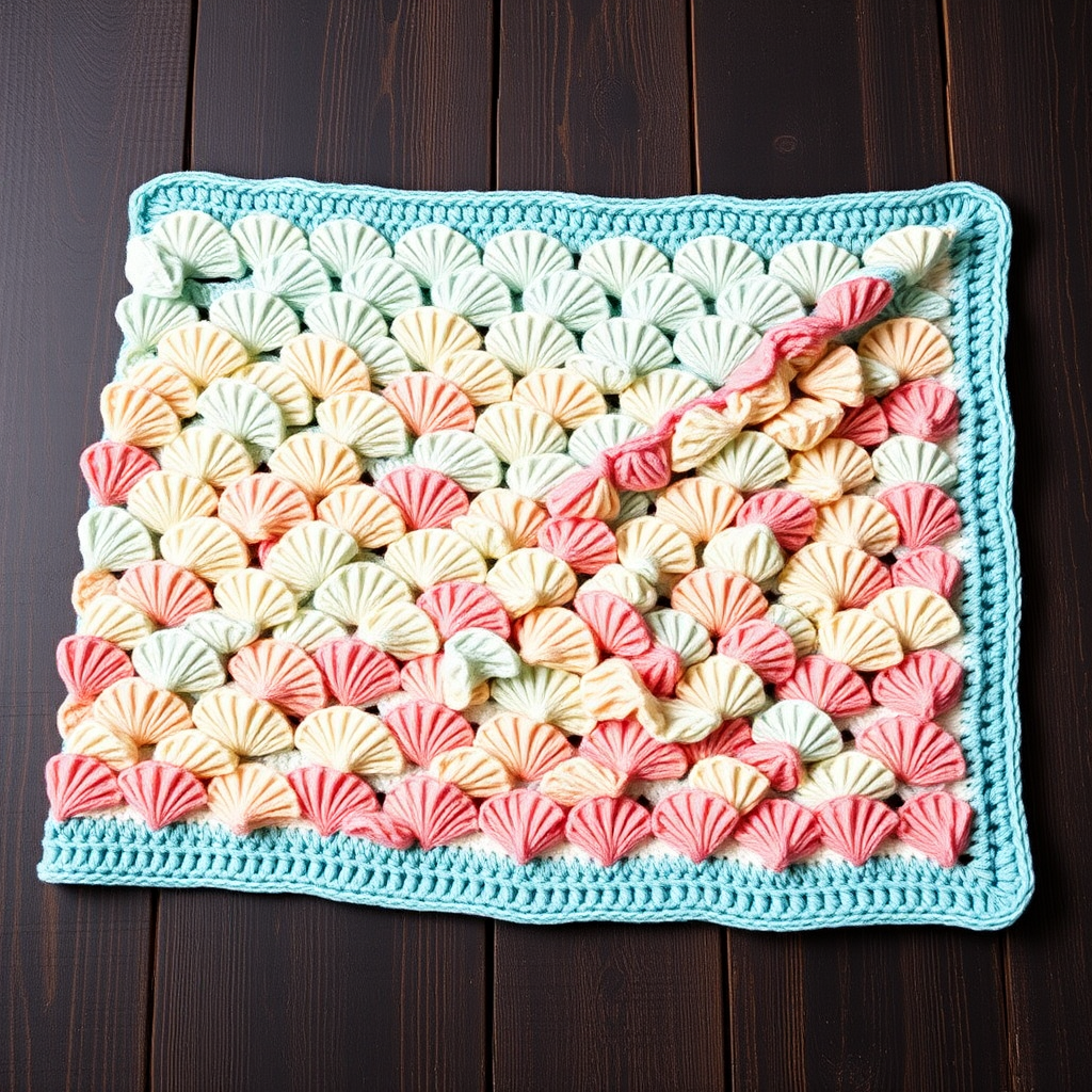 Mermaid Lagoon Baby Blanket Free Pattern