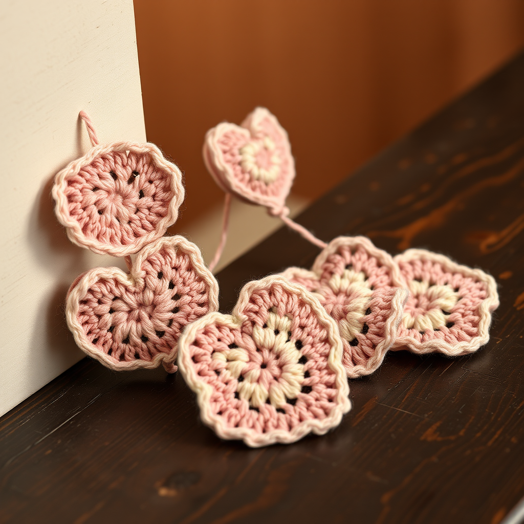 Crochet Heirloom Lace Heart Garland Free Pattern