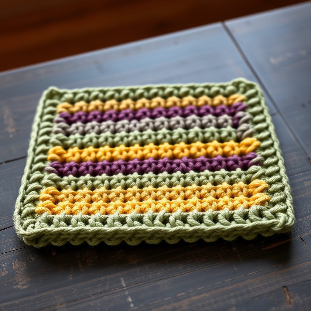 The Herb Garden Textured Crochet Dishcloth Free Pattern – A Botanical Kitchen Essential
