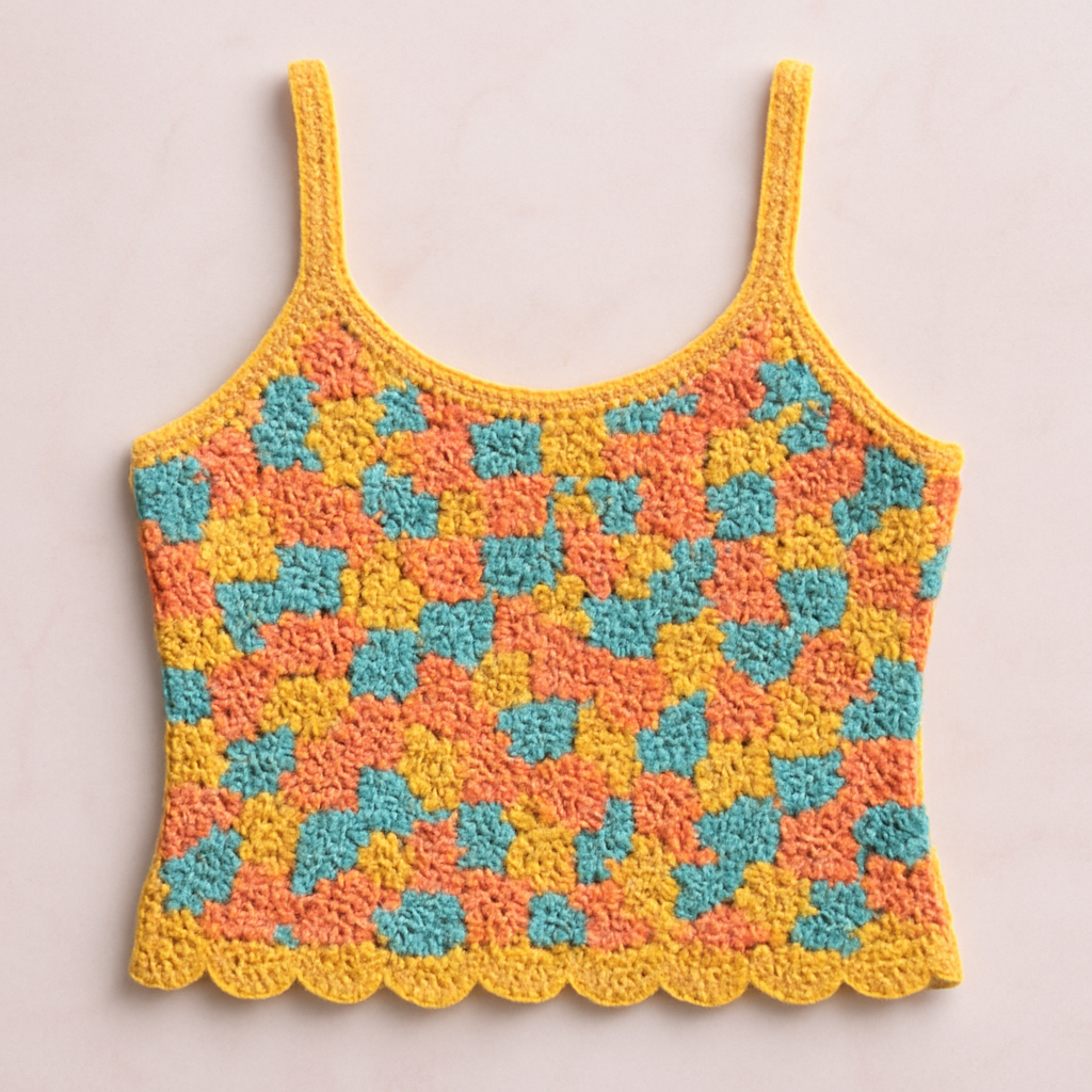 Sunlit Mosaic Crop Top Free Pattern