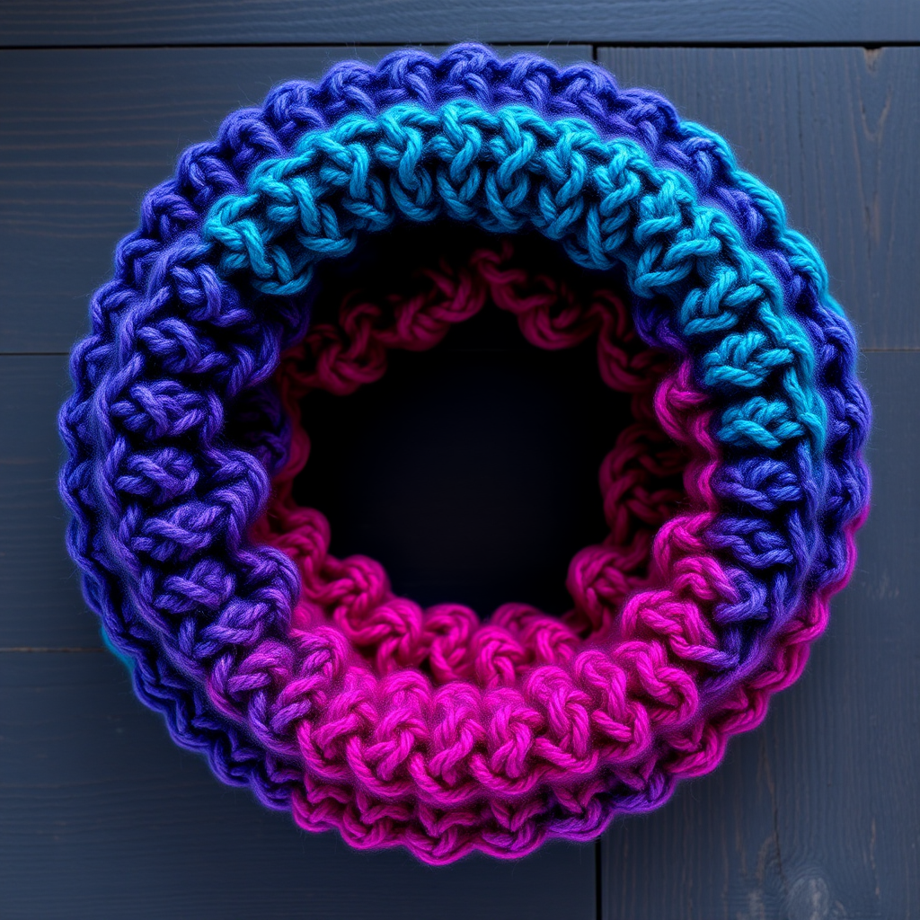 Aurora Borealis Ombre Cowl Free Pattern – Dreamy Gradient Knit Neck Warmer