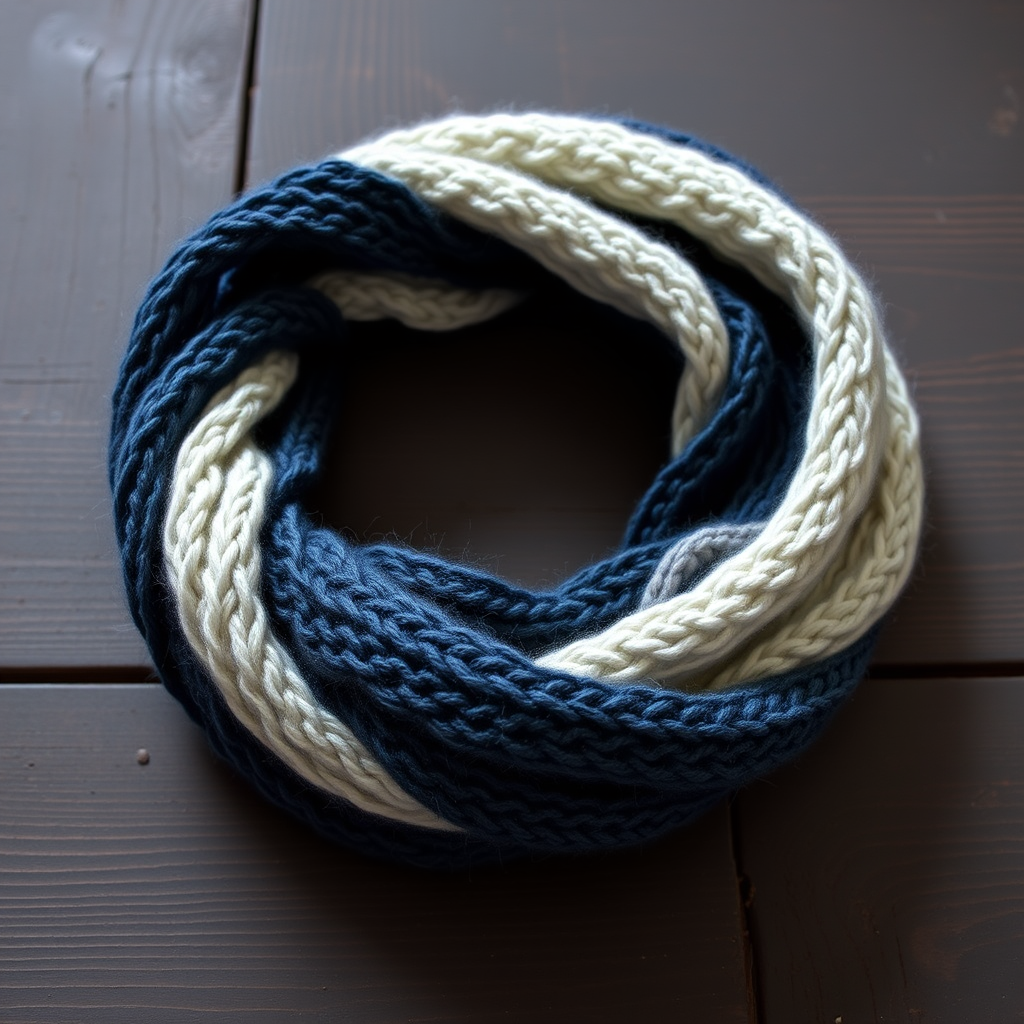 Lunar Halo Möbius Scarf Free Pattern – Knit a Celestial Loop