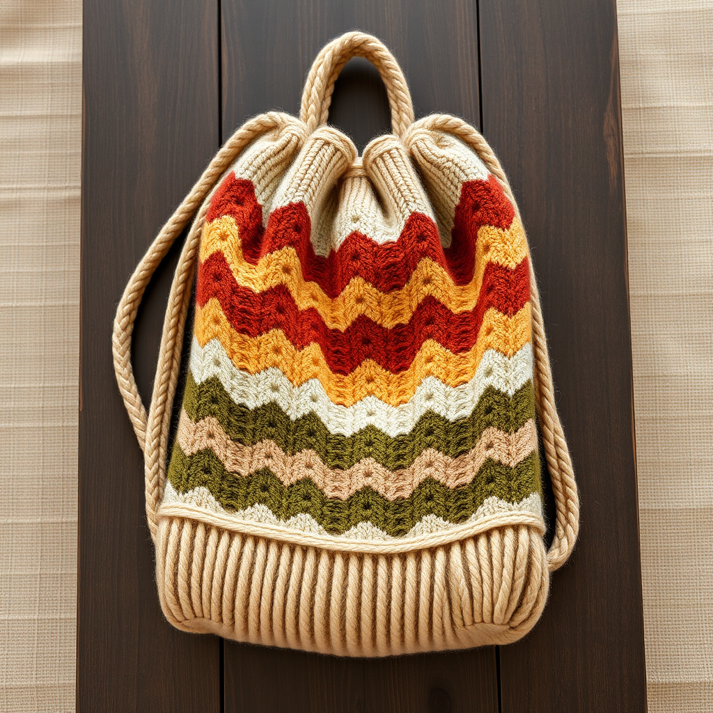 The Nomad's Compass Chevron Backpack Free Pattern – A Knitted Geometric Traveler
