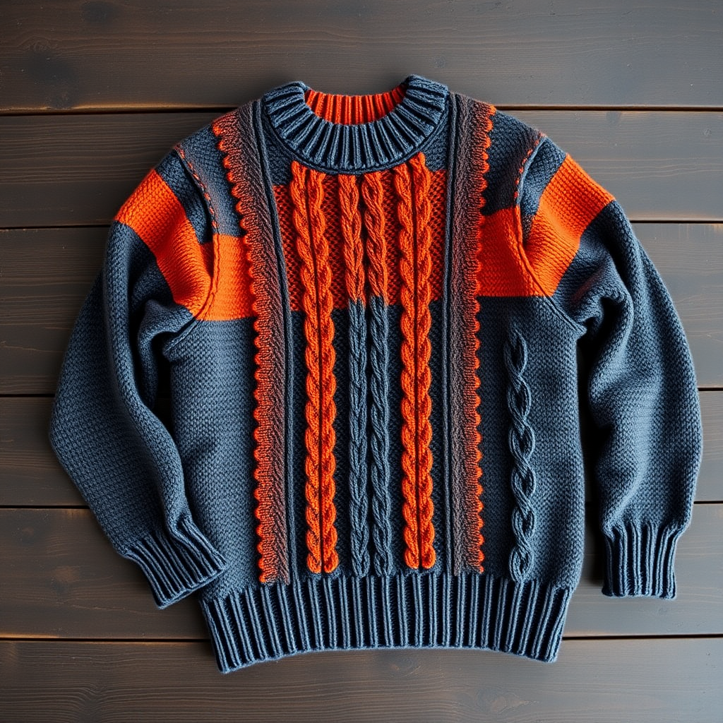 Ember Ridge Pullover Free Pattern – Knit a Rugged Textured Sweater