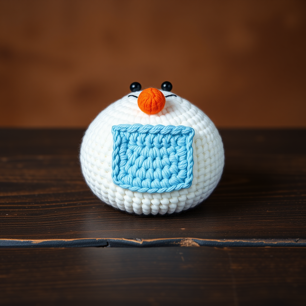 Free Pattern: The Ethereal Snowman Belly Flatware Holder
