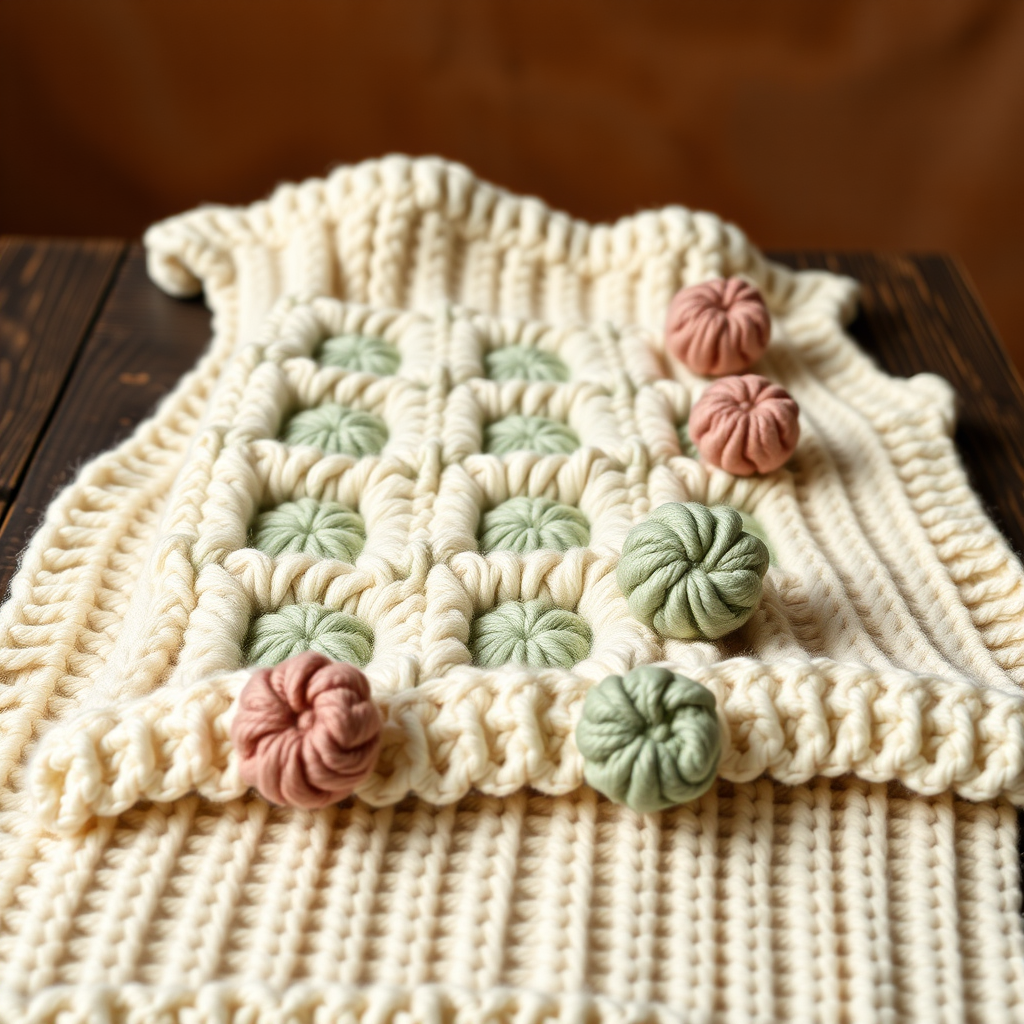 The Checkered Meadow Tic Tac Toe Blanket Free Pattern – Knit a Cozy Game Board Throw