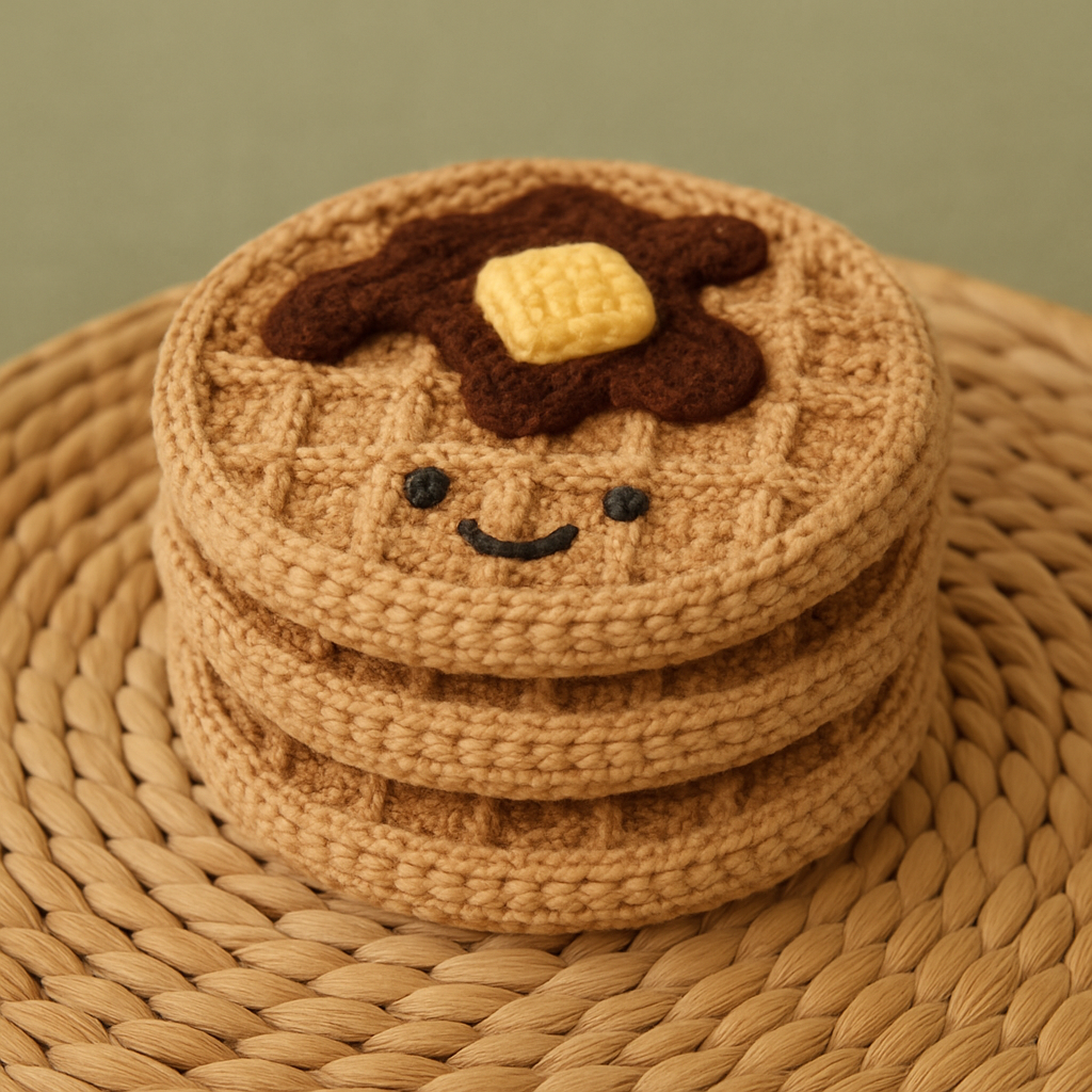 Whimsical Waffle Stack Amigurumi Free Pattern
