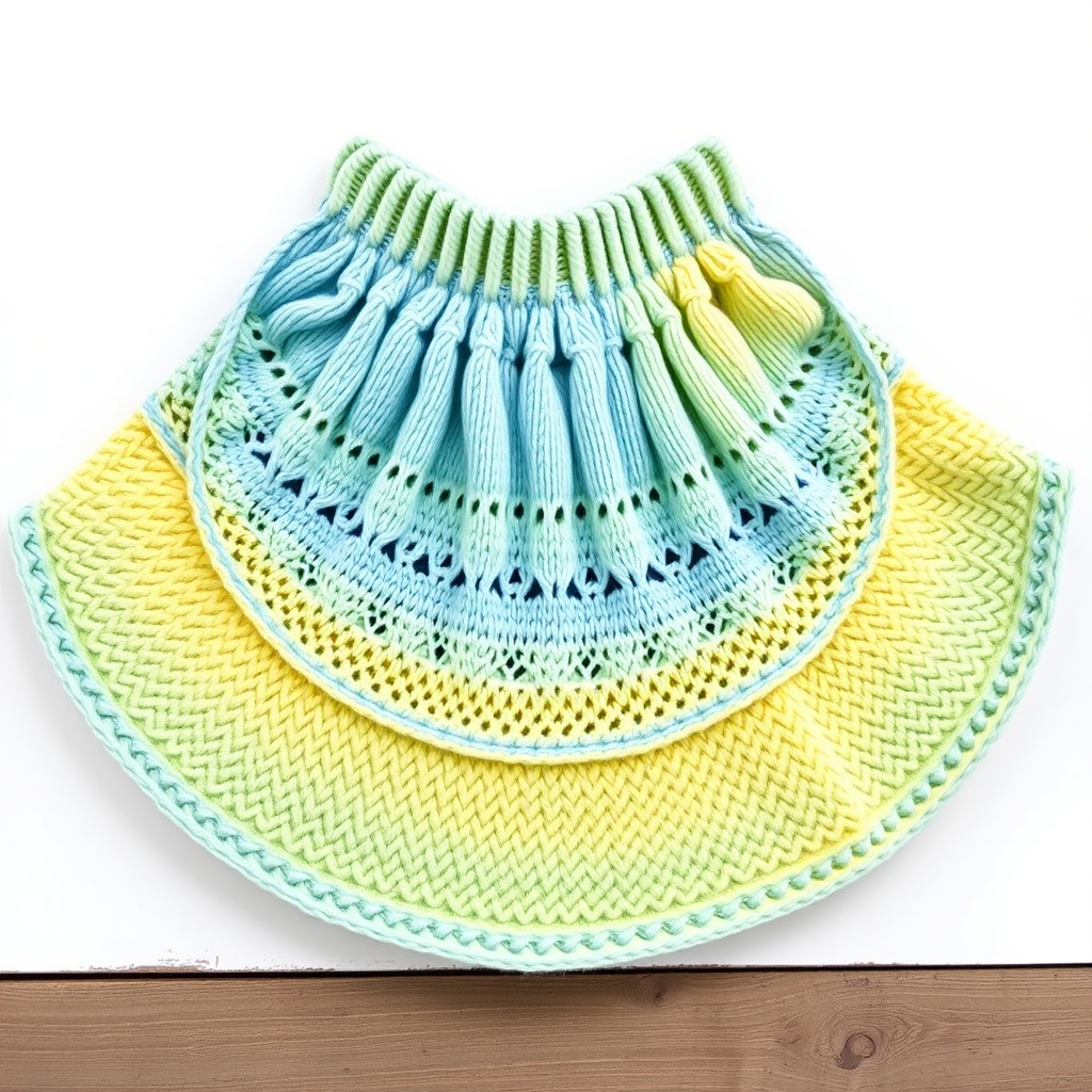 Sunlit Meadow Tiered Skirt Free Pattern – Knit a Breezy Summer Essential