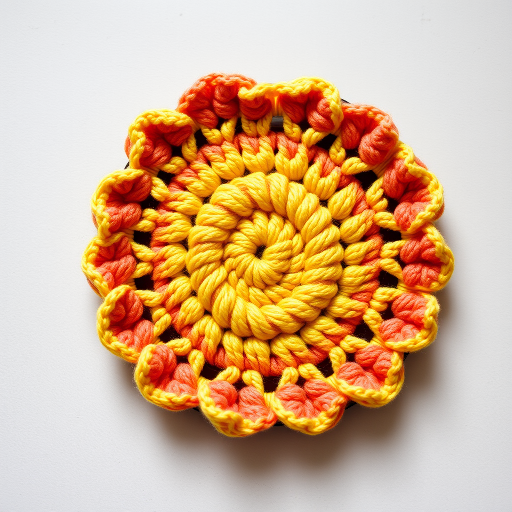 Sunburst Citrus Scrubby Free Pattern