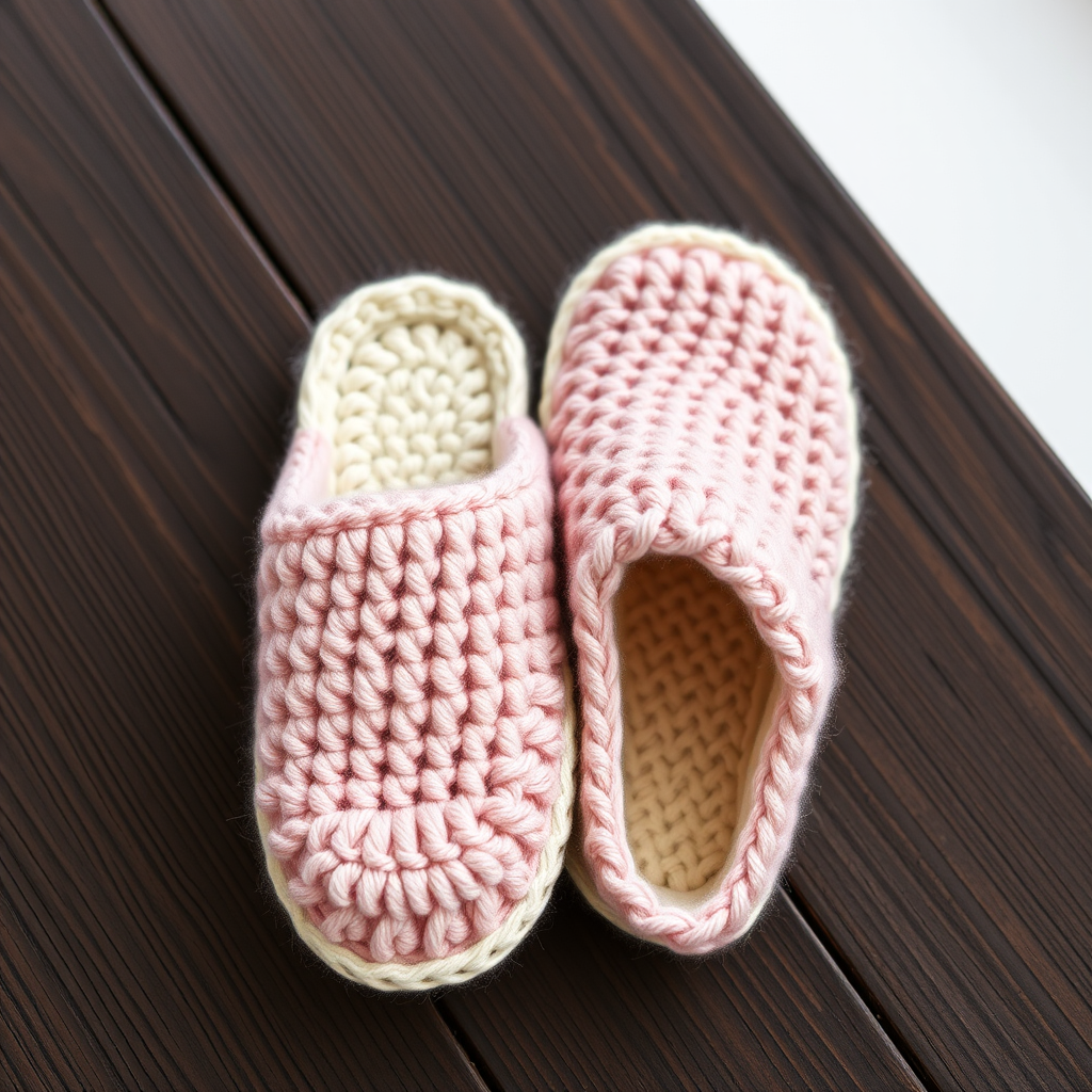 Rose Quartz Cloud Slippers Free Pattern – Crochet Plush Pink House Shoes