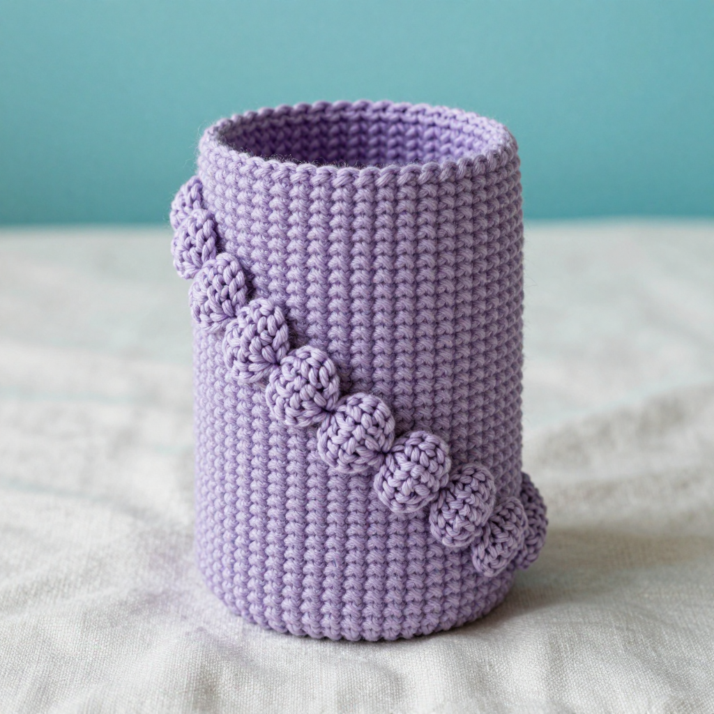 Twisted Shell Cable Cuff Free Crochet Pattern: A Minimalist Bulky Wool Jar Cozy