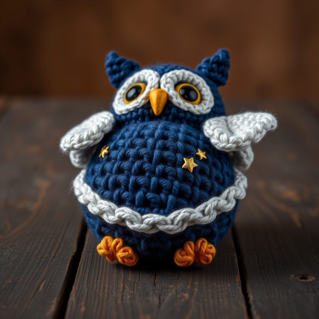 Starry Night Amigurumi Owl Free Pattern