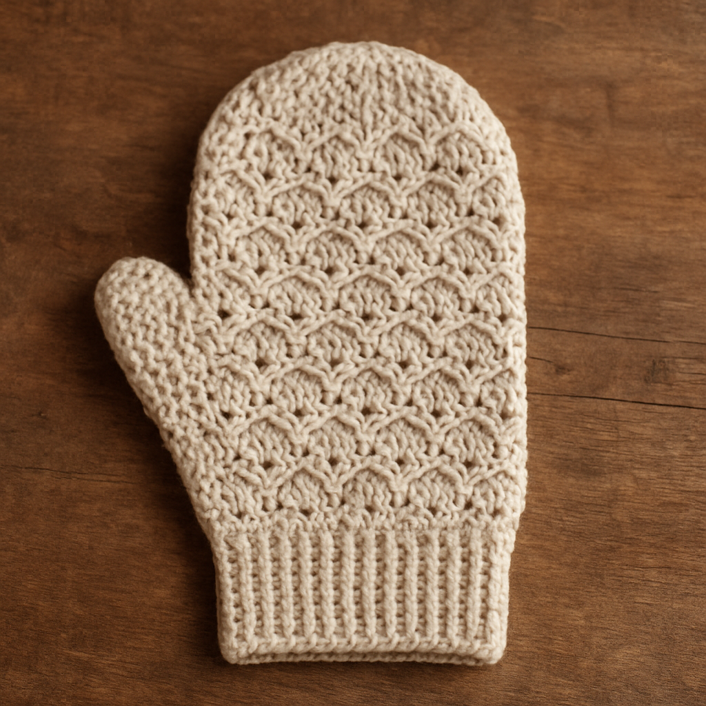 Crochet Light and Lacy Spa Mittens Free Pattern