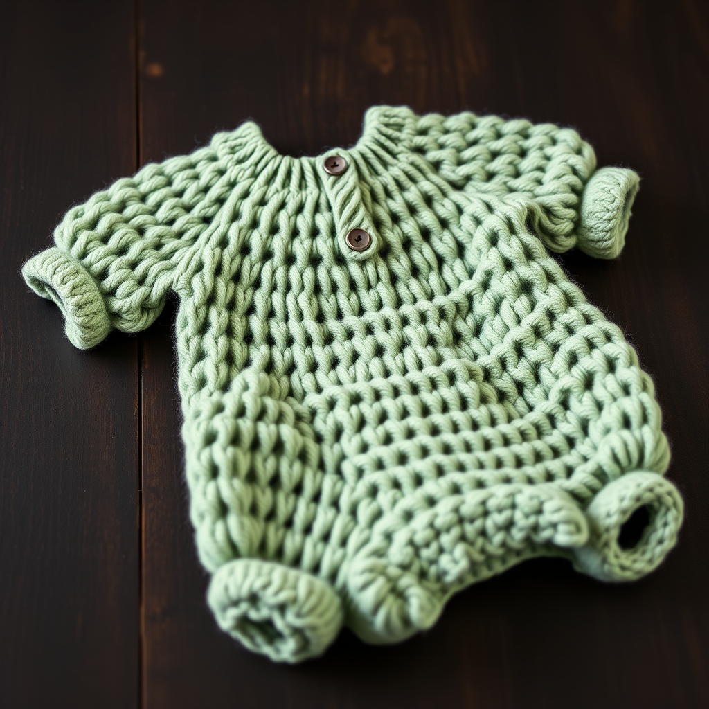 The Woodland Sprout Baby Romper: A Free Knitting Pattern for a Textured, Heirloom-Quality Garment