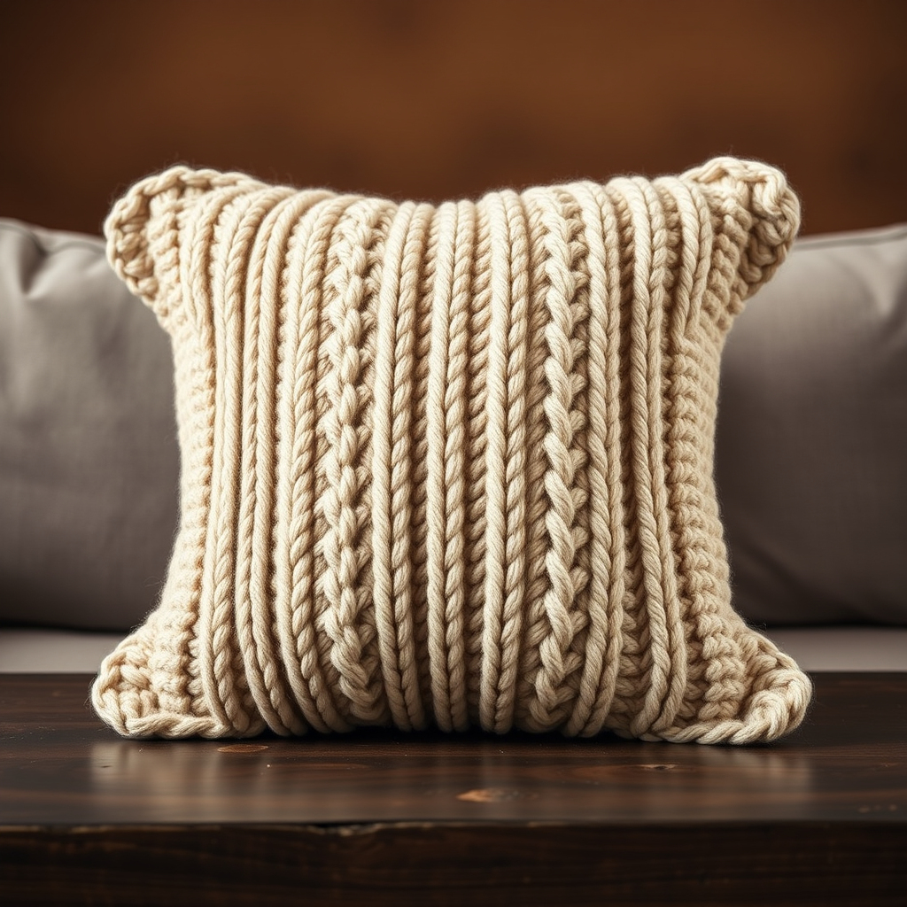 The Hygge Diamond Pillow: A Free Knitting Pattern for a Textured, Modern Cushion