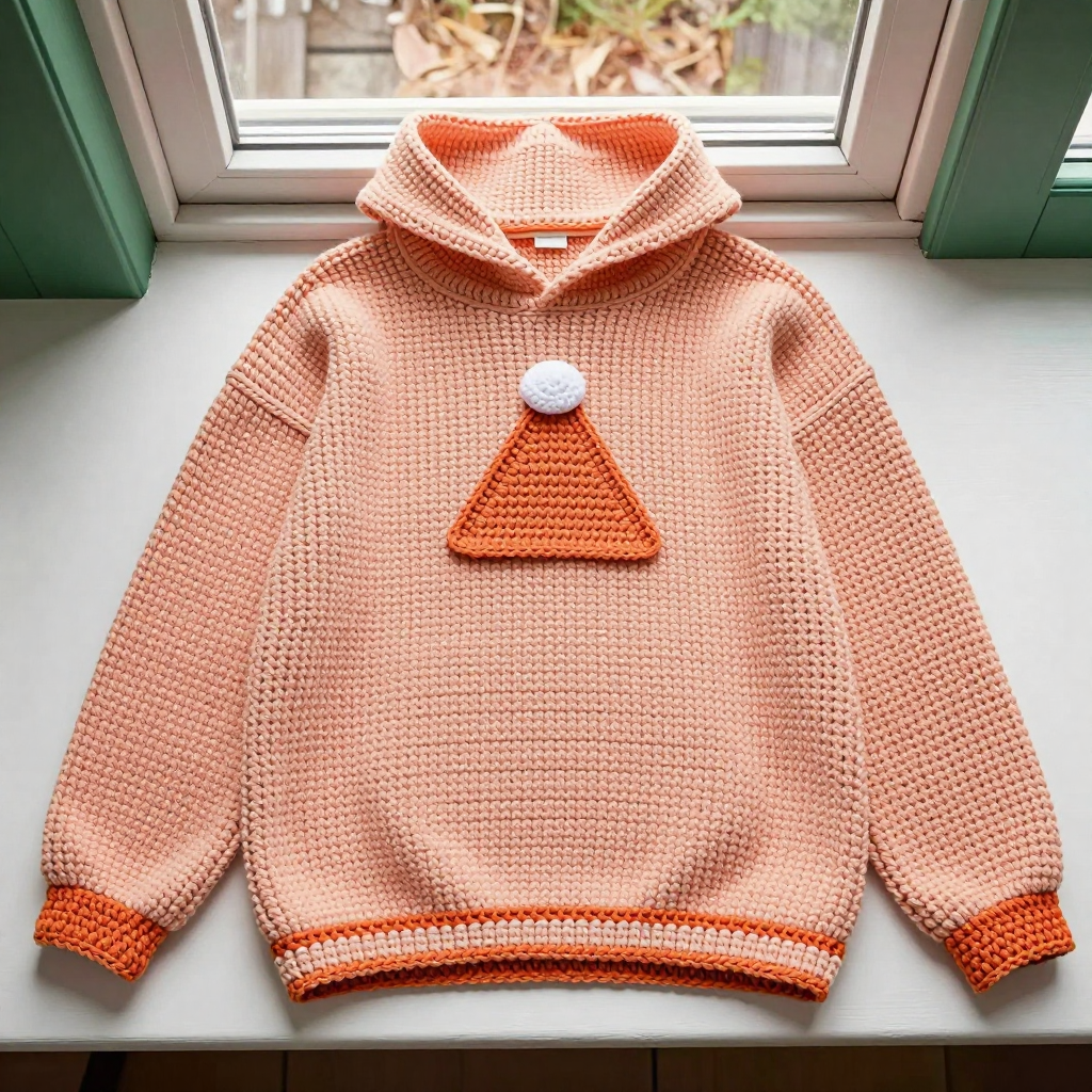 Shell Summit Half-Hood Hoodie Free Crochet Pattern
