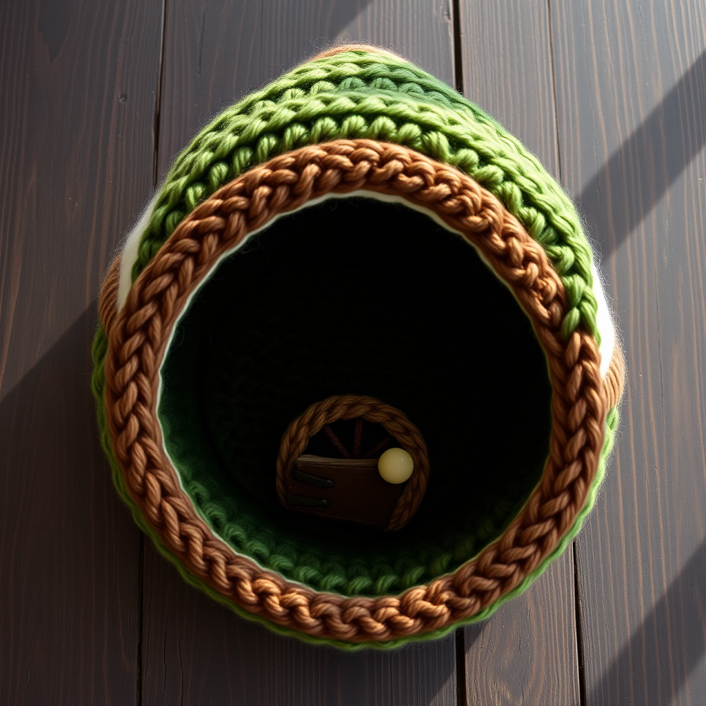 Enchanted Forest Gnome Home Free Pattern – Knit a Whimsical Yarn Basket