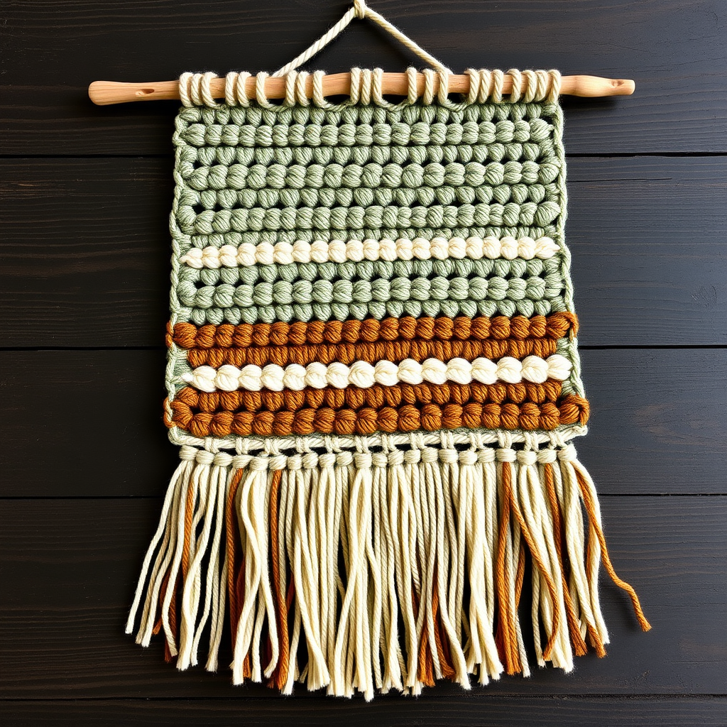 Whispering Willow Wall Hanging Free Pattern – Textured Crochet Boho Decor