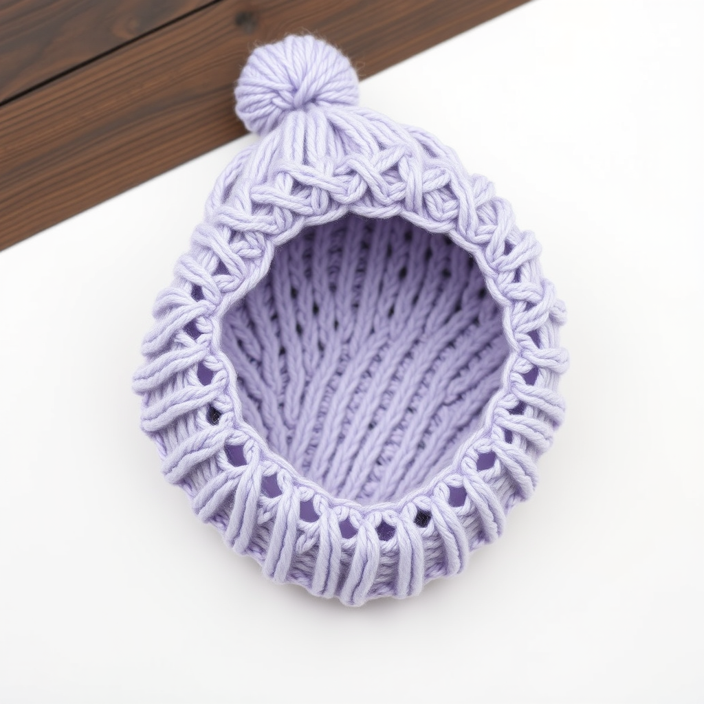 Whimsical Woven Baby Bonnet Free Pattern