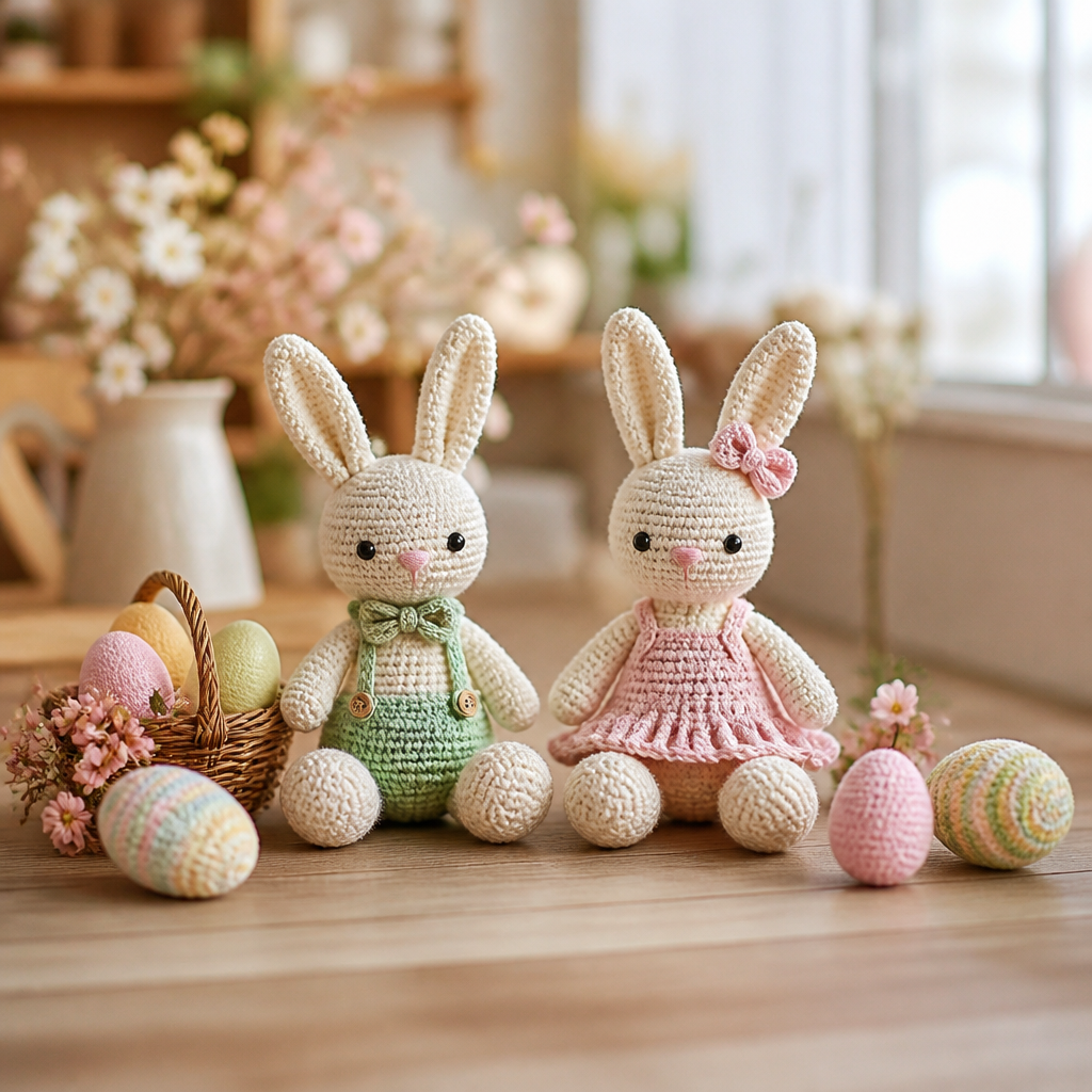 Crochet Adorable Easter Bunny Amigurumi Free Pattern