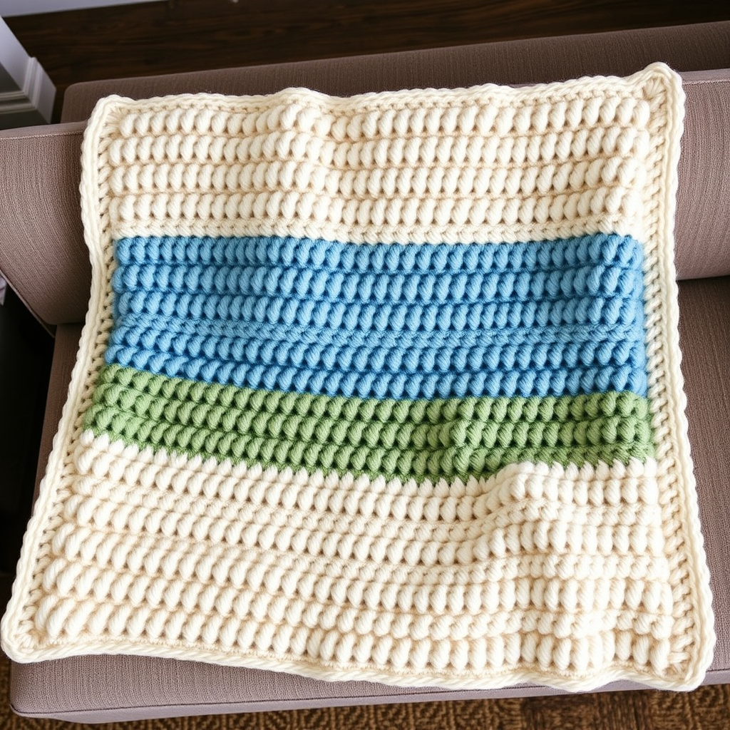 Cozy Cloud Nine Chunky Crochet Blanket Free Pattern