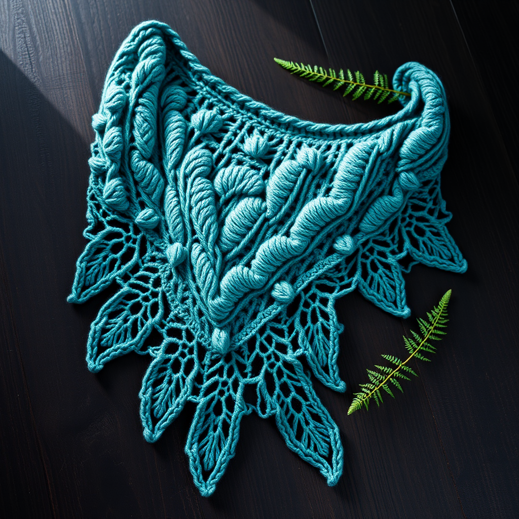 The Aurora Fern Shawl Free Pattern – A Knitted Nordic Twilight