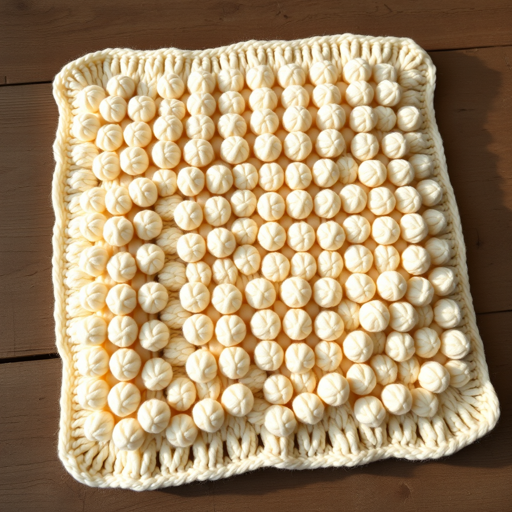 Heirloom Honeycomb Bobble Baby Blanket Free Pattern – Knit a Sweet Textured Cloud