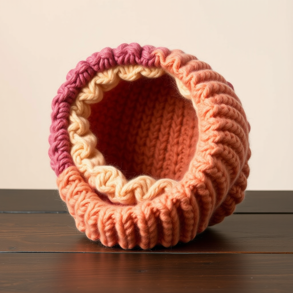 Aurora Dune Slouch Hat Free Pattern – A Knitted Gradient Horizon