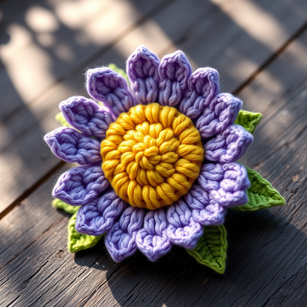 Enchanted Aster Bloom Free Pattern – A Crocheted Wildflower Garden Charm