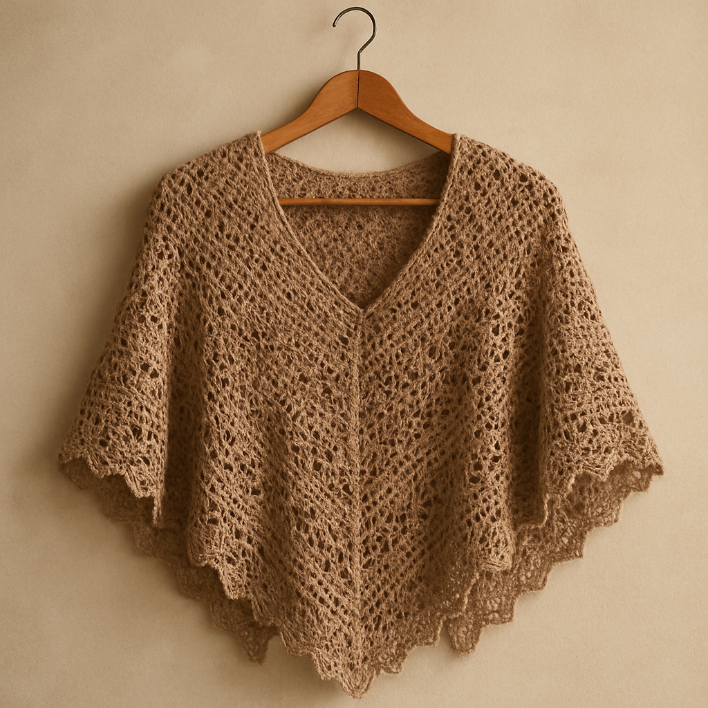 Crochet Delicate Lace Dreamcatcher Wrap Free Pattern