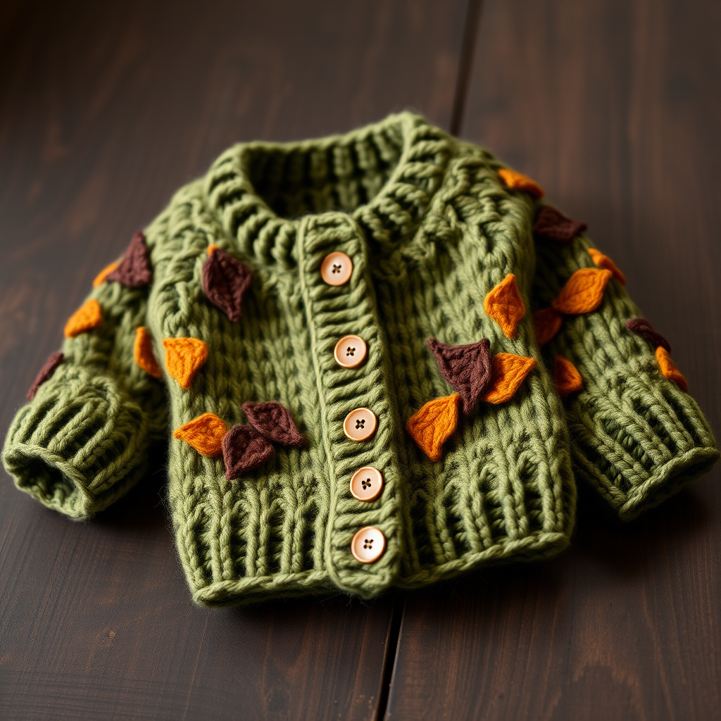 Whimsical Woodland Baby Cardigan Free Pattern