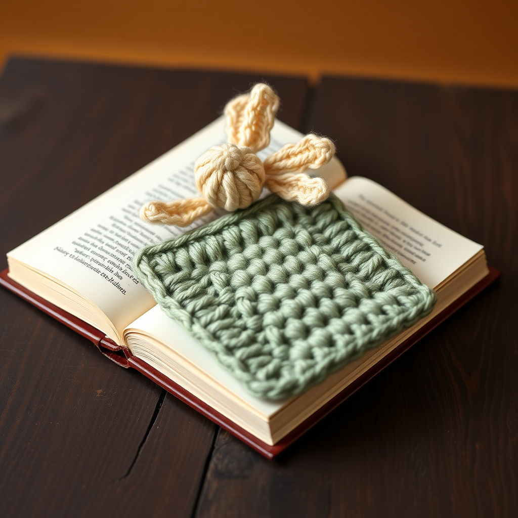 The Whispering Fern Pocket Bookmark: A Free Crochet Pattern for a Textured, Leafy Keepsake