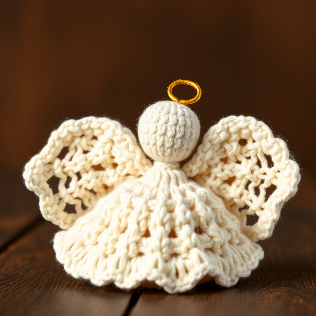 Heavenly Halo Angel Ornament Free Pattern