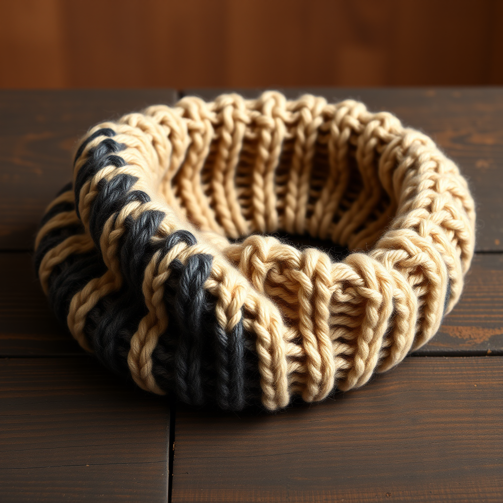 The Shifting Dune Cowl: A Free Knitting Pattern for a Sculptural, Two-Tone Aran Wrap
