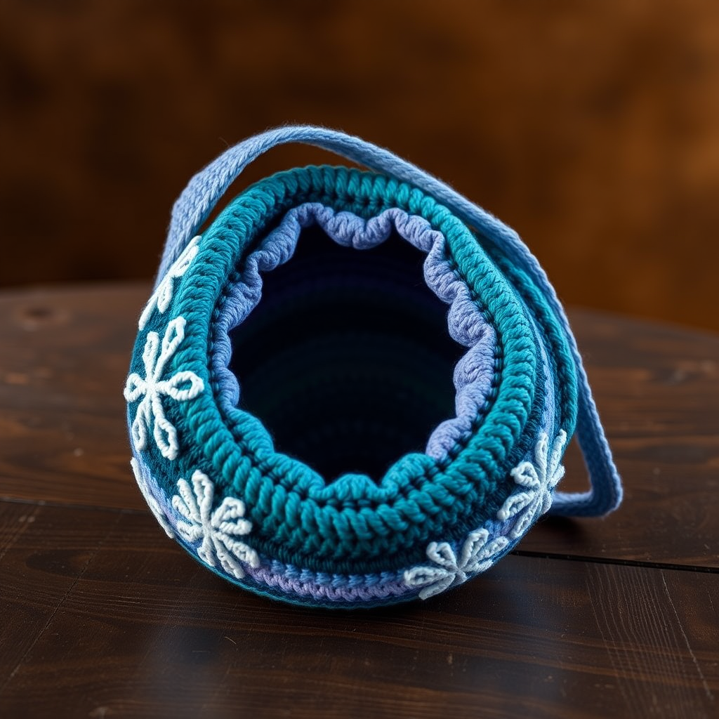 Free Pattern: The Arctic Aurora Snowflake Satchel