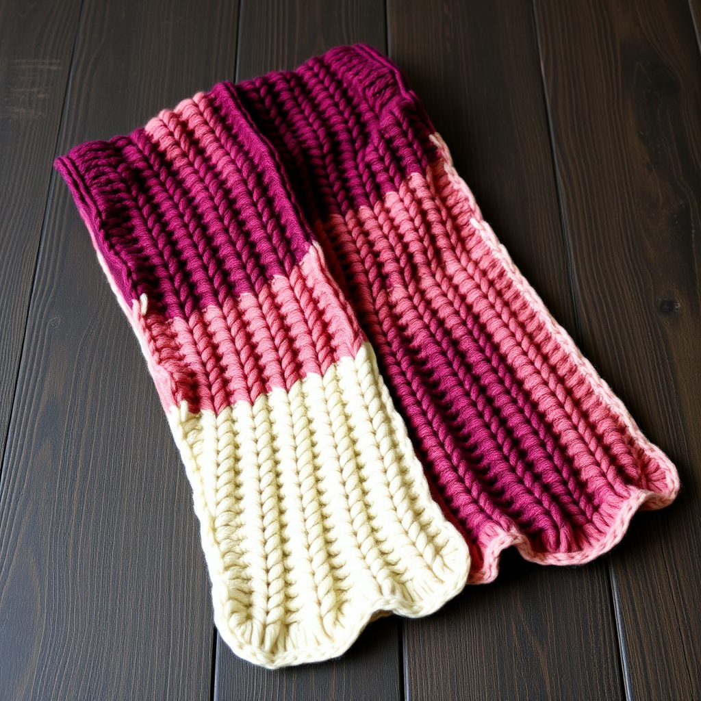 Frosted Berry Stroll Scarf Free Pattern