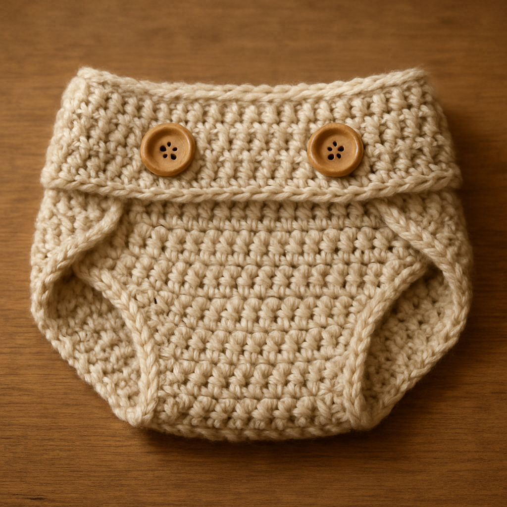 Crochet Charming Textured Baby Bloomer Set Free Pattern