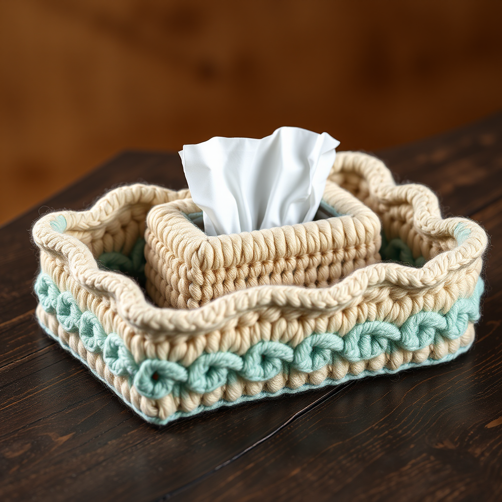 Serene Waves Crochet Vanity Set Free Pattern