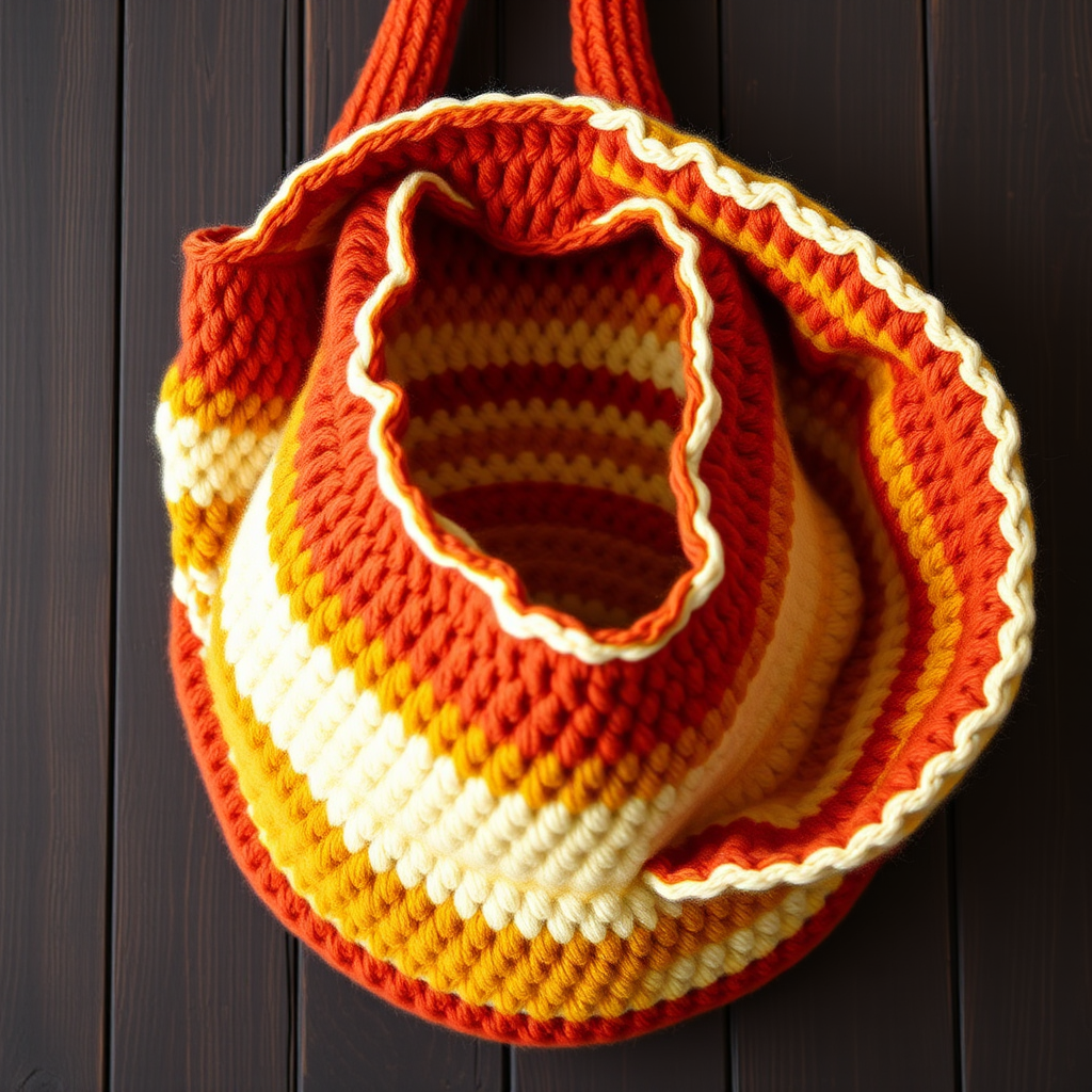 Sunset Meadow Market Tote Free Pattern