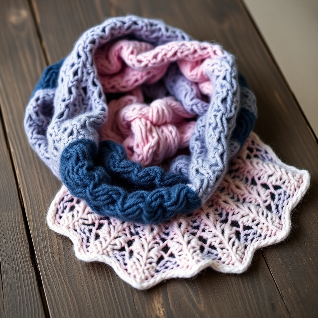 Celestial Drift Scarf Free Pattern – Knit a Shifting Sky Wrap