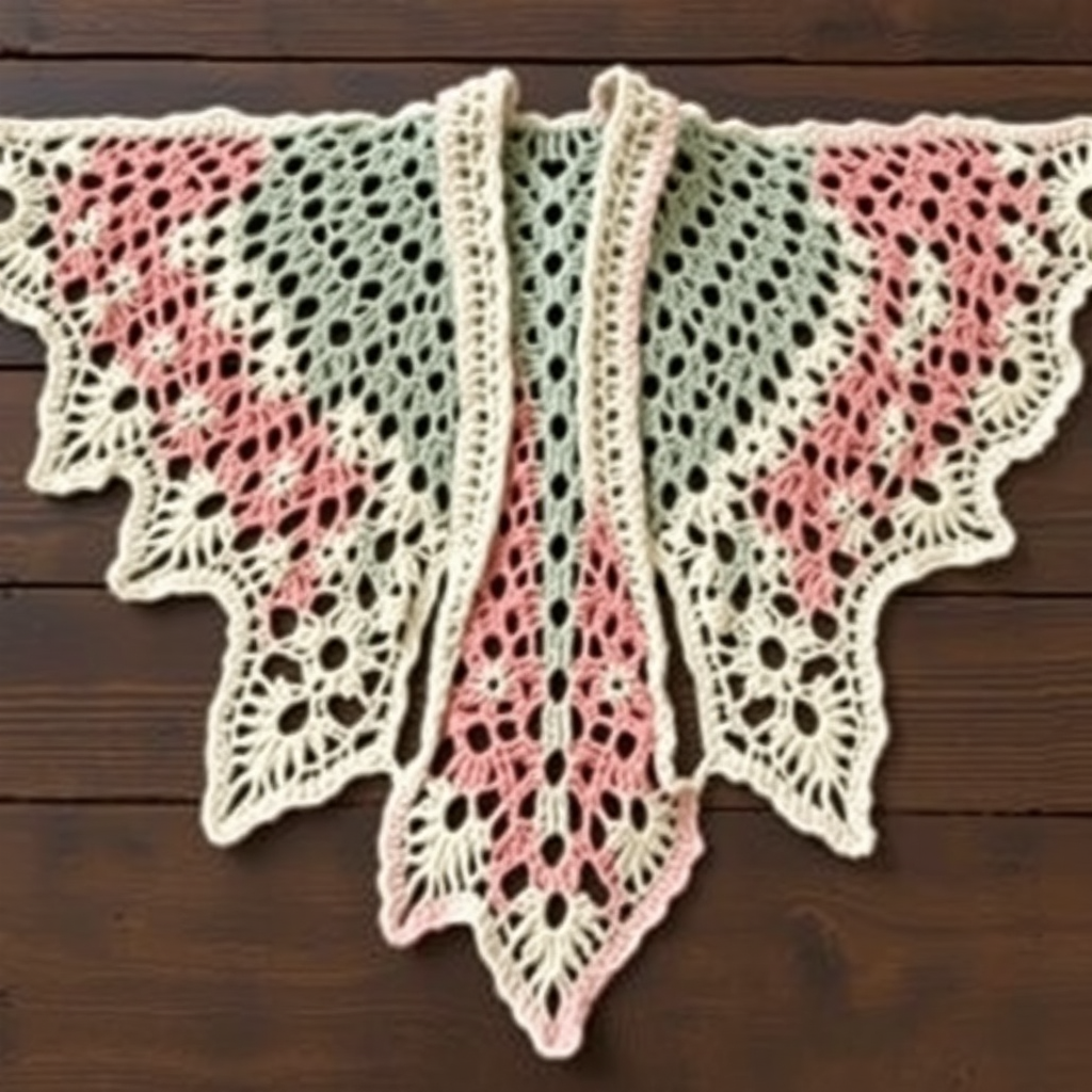Enchanted Meadow Butterfly Fling Crochet Shawl Free Pattern