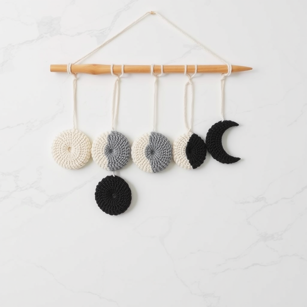 Celestial Moon Phase Wall Hanging Free Pattern