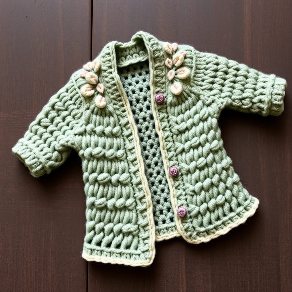 Whispering Wildflower Child's Cardigan Free Pattern