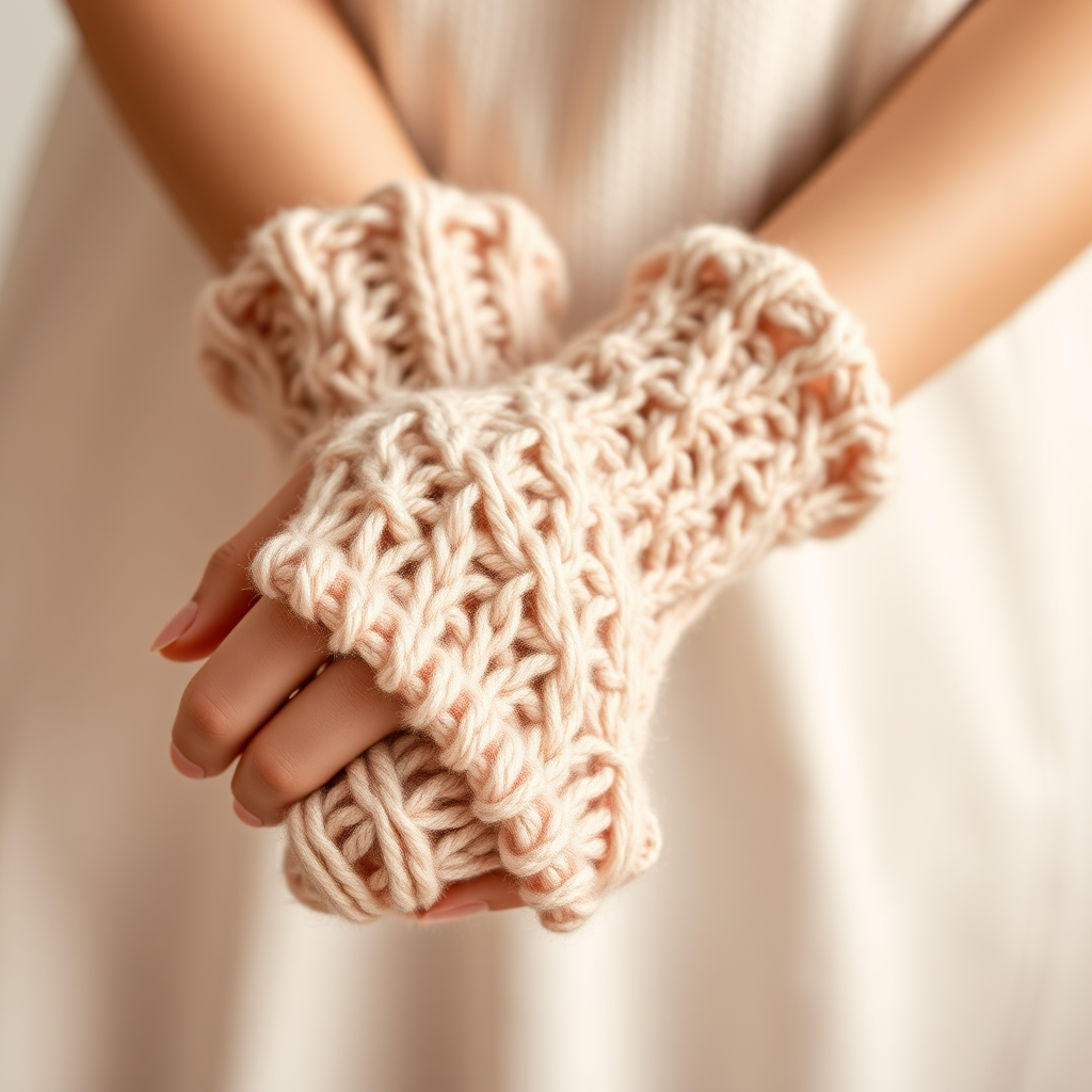 Cozy Chunky Knit Wrist Warmers
