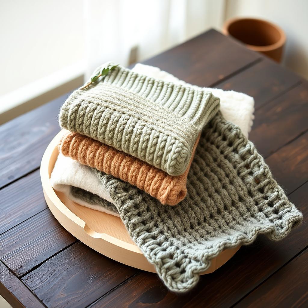 The Serenity Stone Washcloth Trio Free Pattern – A Knitted Spa Ritual of Textured Pebbles