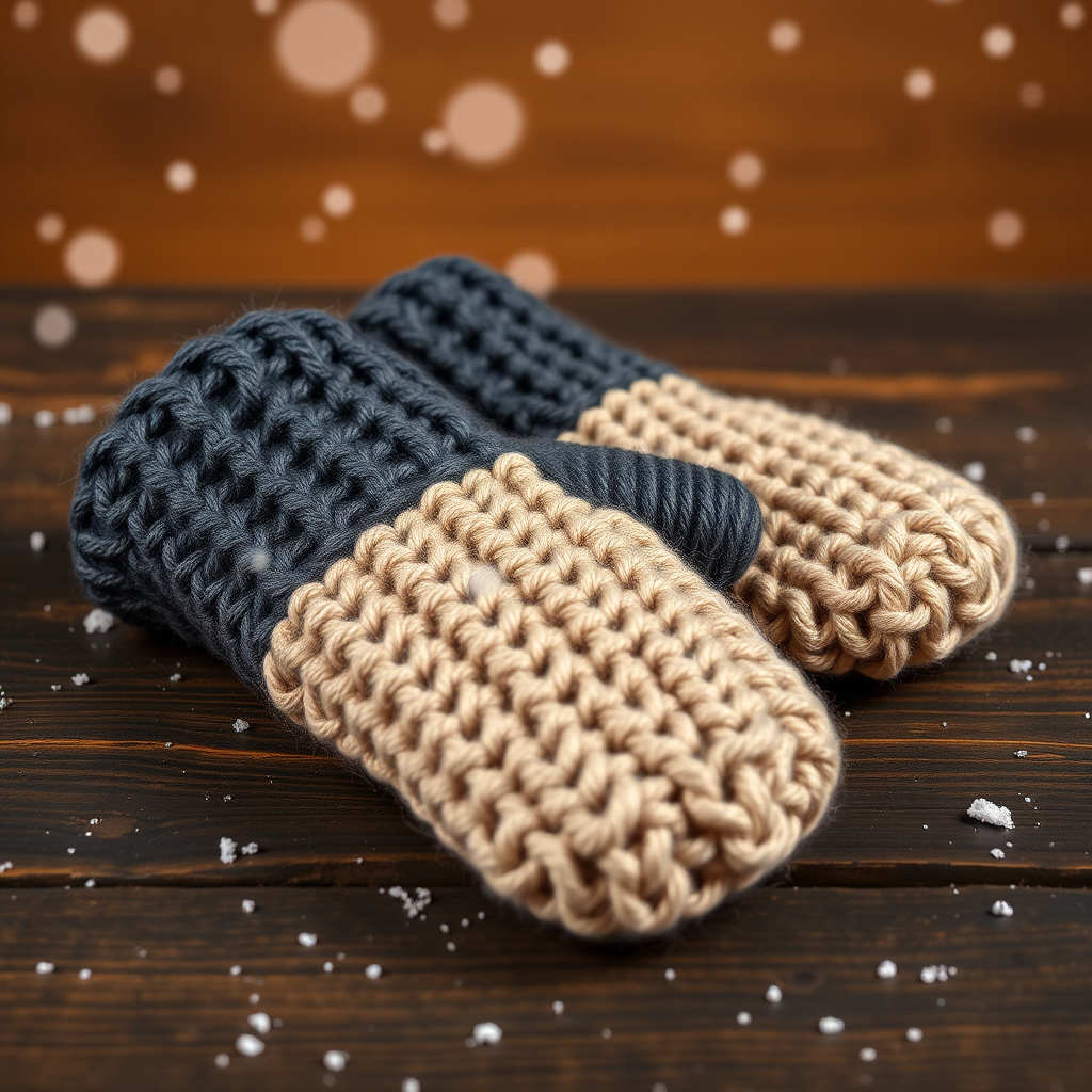 The Aspen Tweed Mittens: A Free Knitting Pattern for Textured, Color-Blocked Gauntlet Mittens